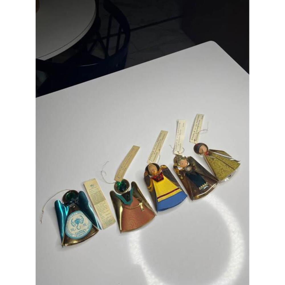 Mid century handmade Angel ornaments around the world Angels of Nations